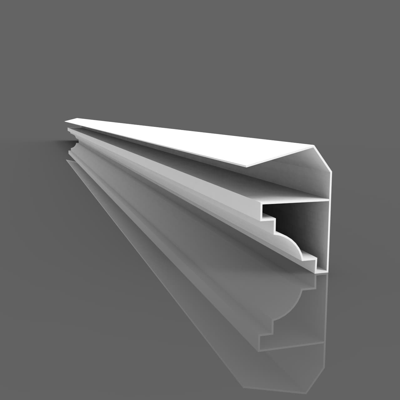 MOLDURA SUPERIOR PVC X 3,00 MT