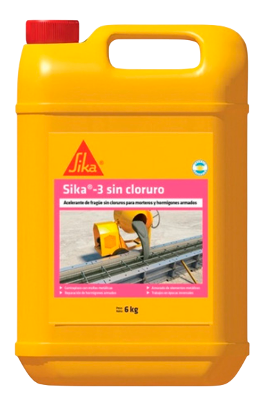 SIKA 3 SIN CLORURO 6 KGS